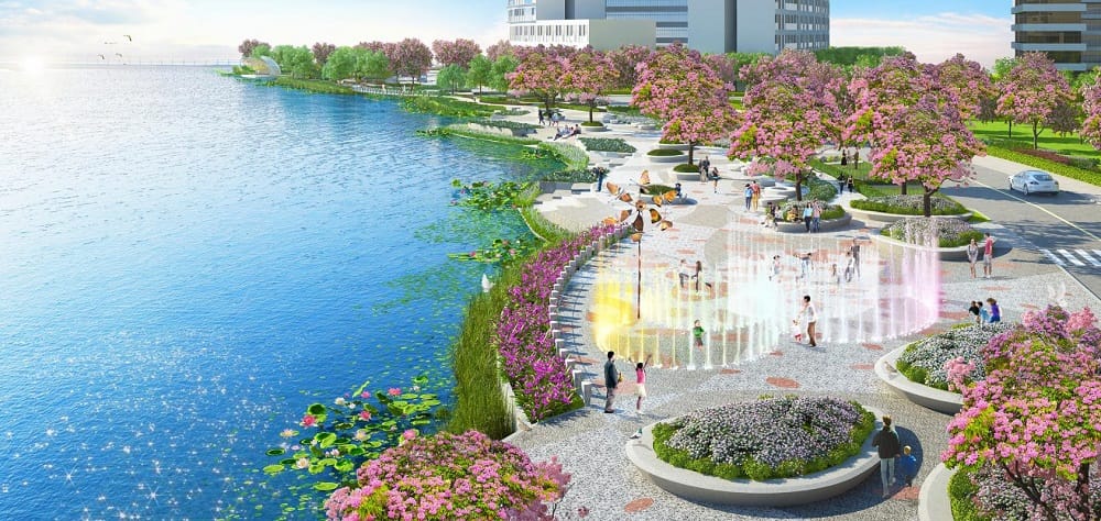 Quảng trường nhạc nước Sakura Plaza 