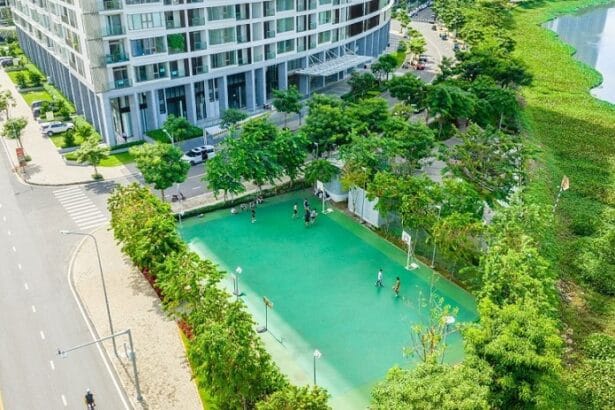 Sân bóng rổ ngoài trời tại Midtown Saigon