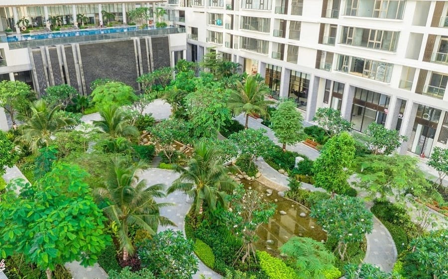 Công viên trung tâm Sakura Park tại Midtown Saigon
