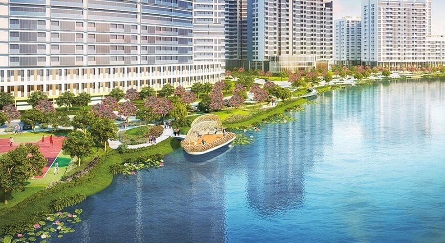 Công viên trung tâm Sakura Park tại Midtown Saigon
