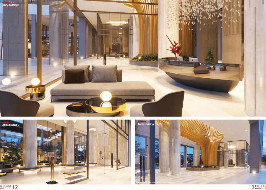 Sảnh đón khách sang trọng tại Midtown Saigon